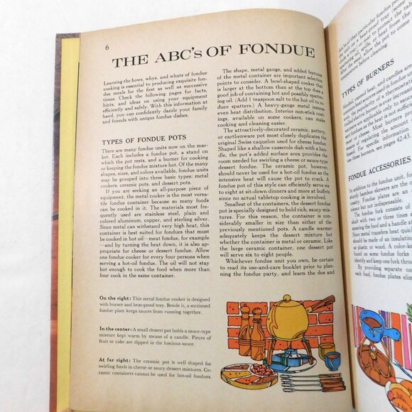Better Homes and Gardens Fondue and Tabletop Cooking 1971 Vintage HB Cookbook - Picture 5 of 8